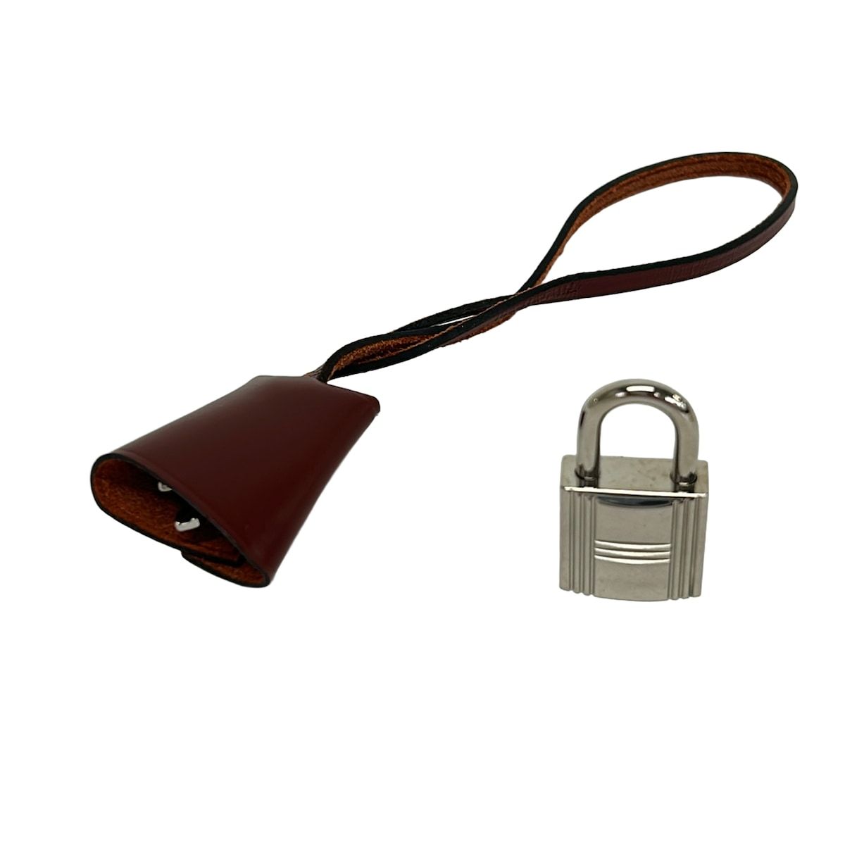 Hermes Silver Cadena & Clochette Set Key Holder