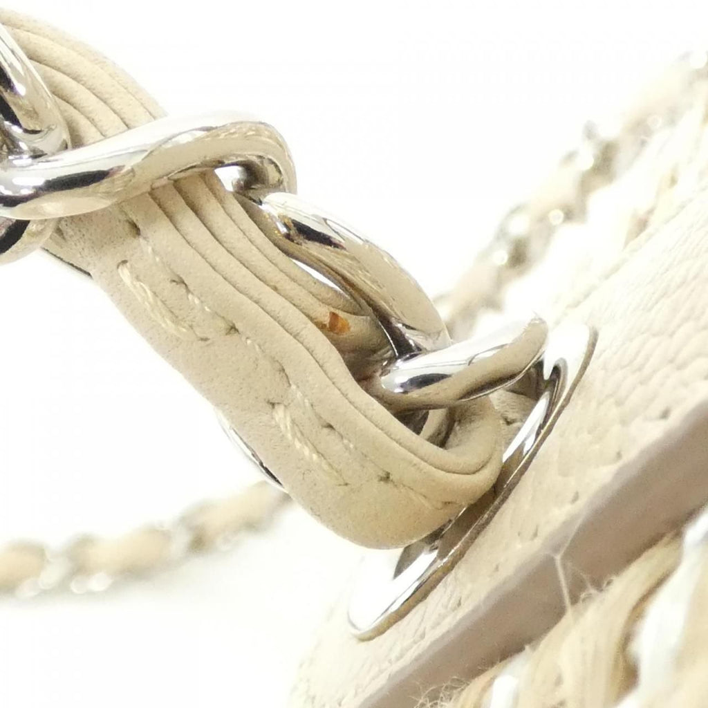 Chanel Bag Handbag Beige — view 8