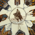 Hermes Pleated Scarf Brown — view 3