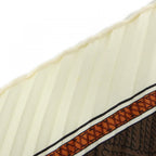 Hermes Pleated Scarf Brown — view 5