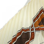 Hermes Pleated Scarf Brown — view 4