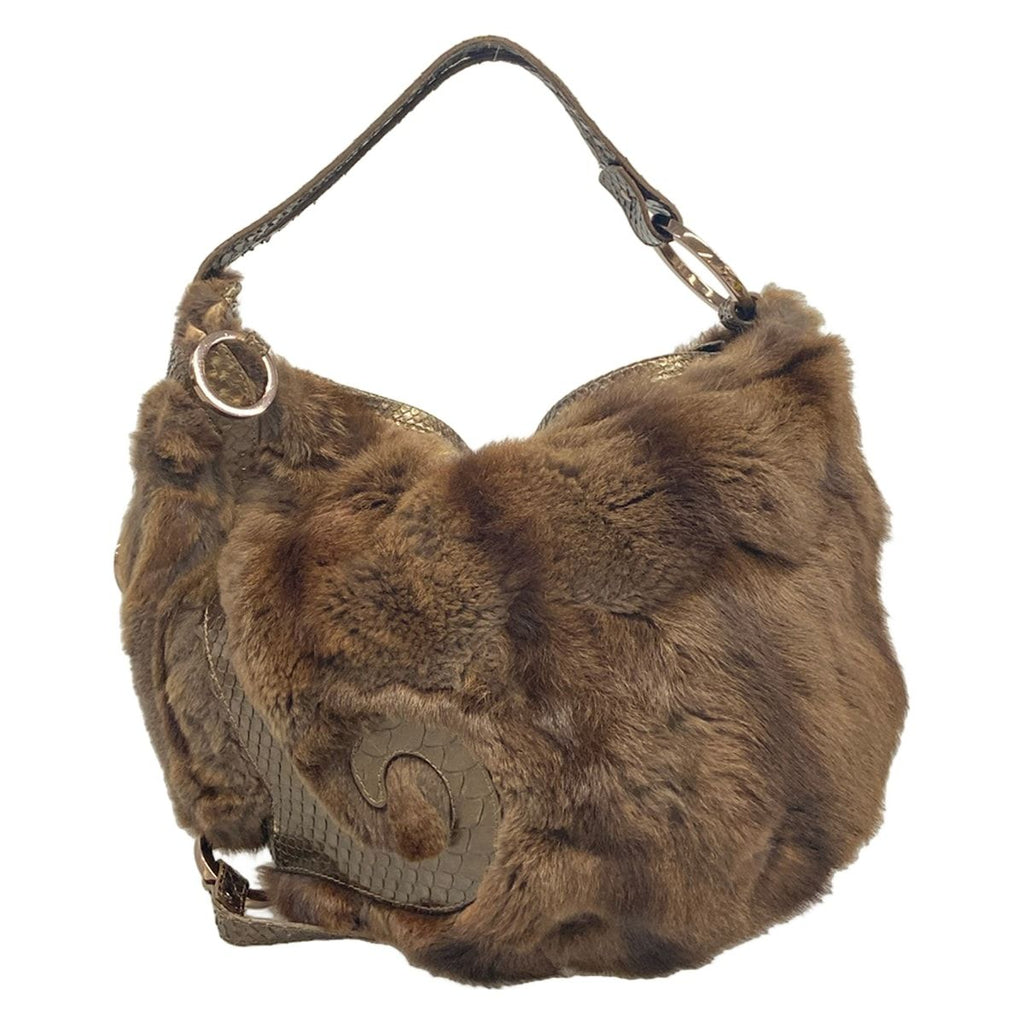 Fendi Handbag Brown Blanc