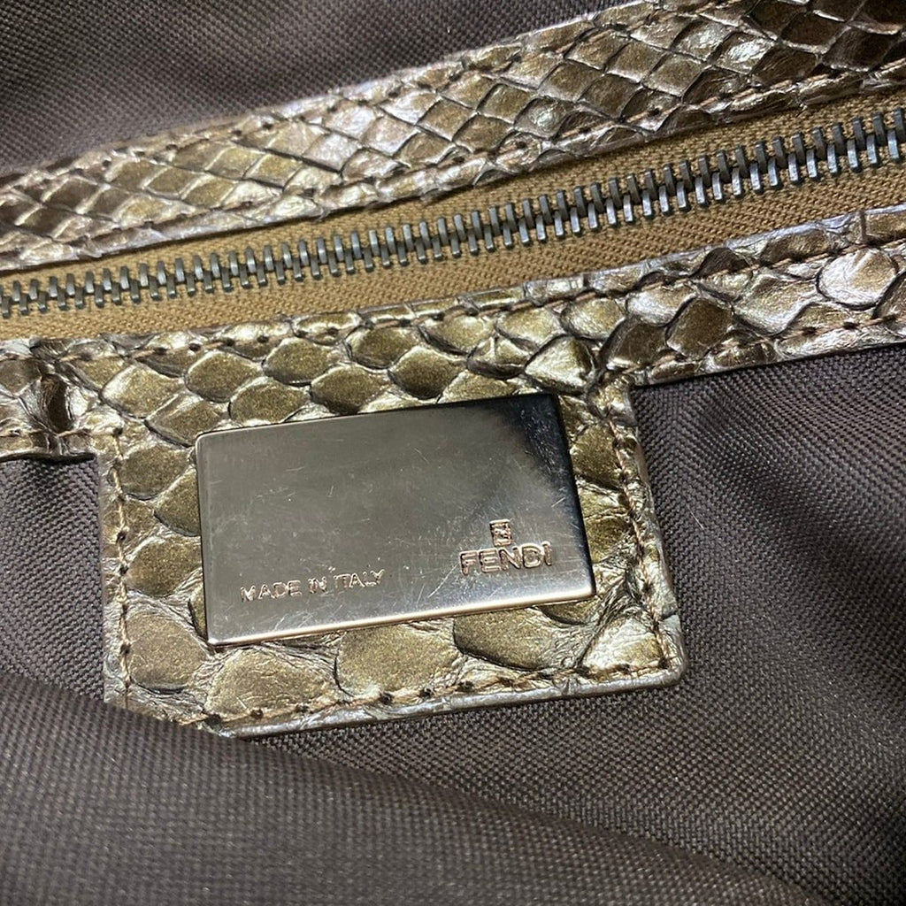 Fendi Handbag Brown Blanc — view 8