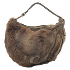 Fendi Handbag Brown Blanc — view 3