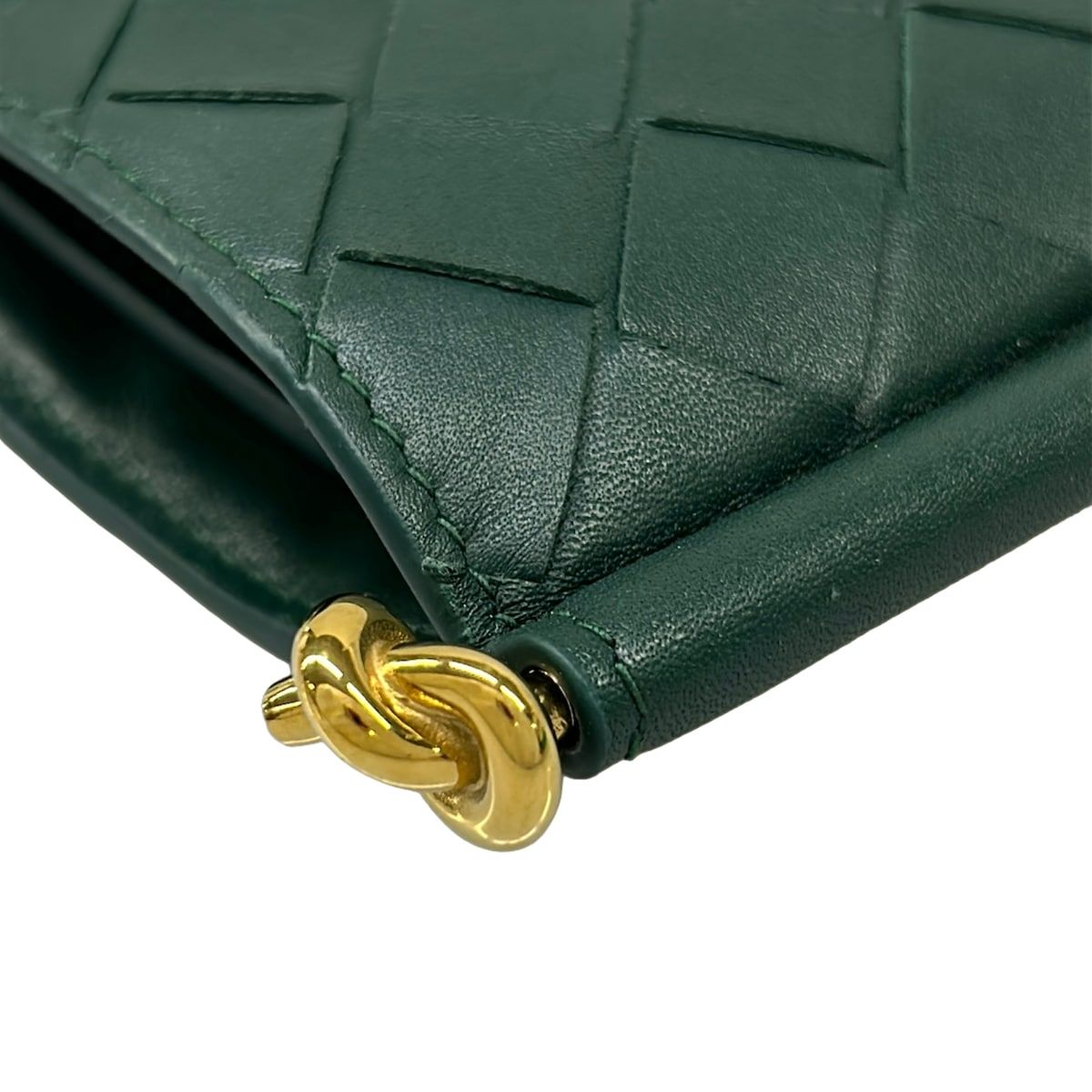 Bottega Veneta Bifold Wallet Solstice Dark Green Leather — view 7