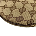 Gucci Shoulder Bag Interlocking G Beige Dark Brown Leather — view 6