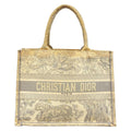 Dior Tote Bag Book Vintage Small Ivory Light Gray