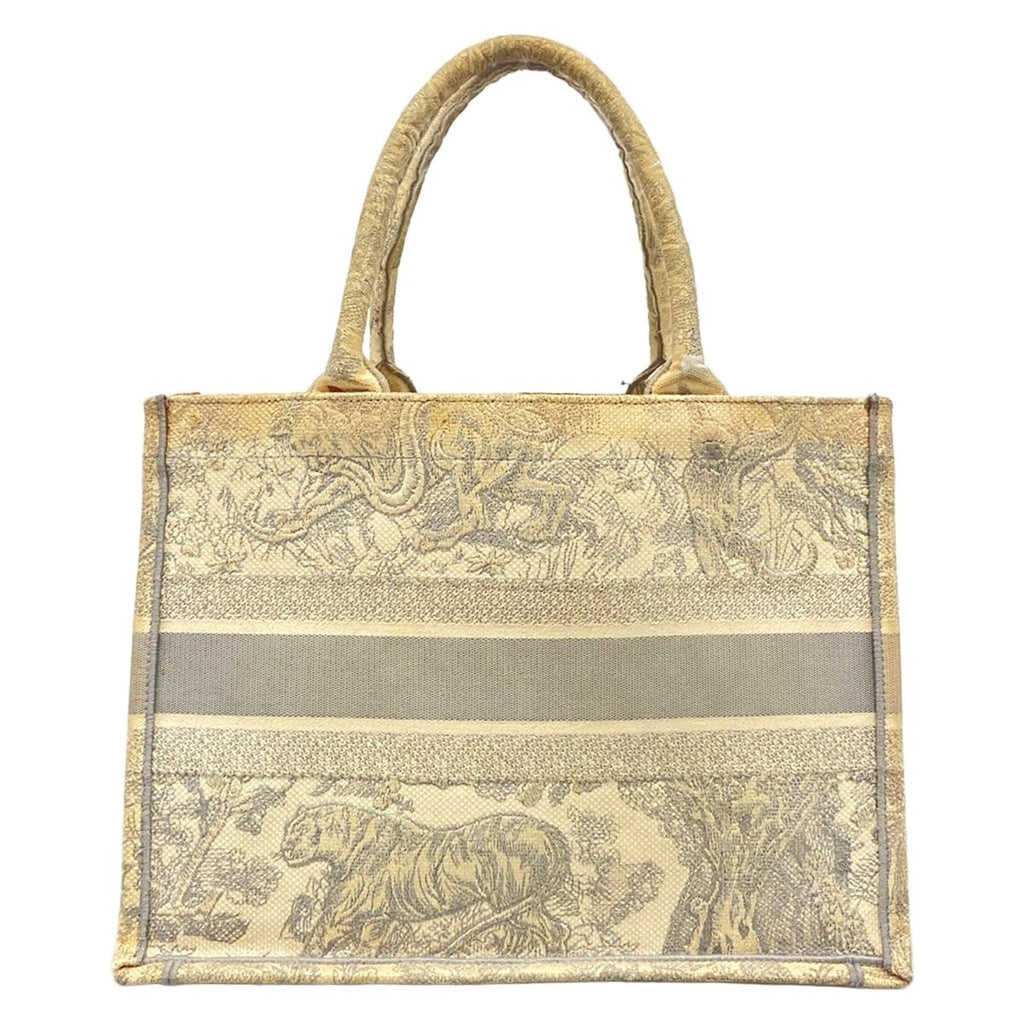 Dior Tote Bag Book Vintage Small Ivory Light Gray — view 3