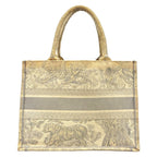 Dior Tote Bag Book Vintage Small Ivory Light Gray — view 3