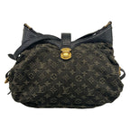 Louis Vuitton Shoulder Bag Monogram Denim Slightly Noir