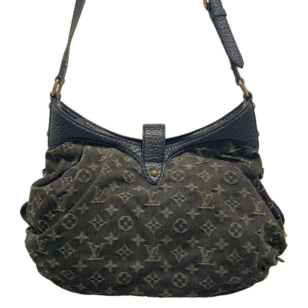 Louis Vuitton Shoulder Bag Monogram Denim Slightly Noir — view 3