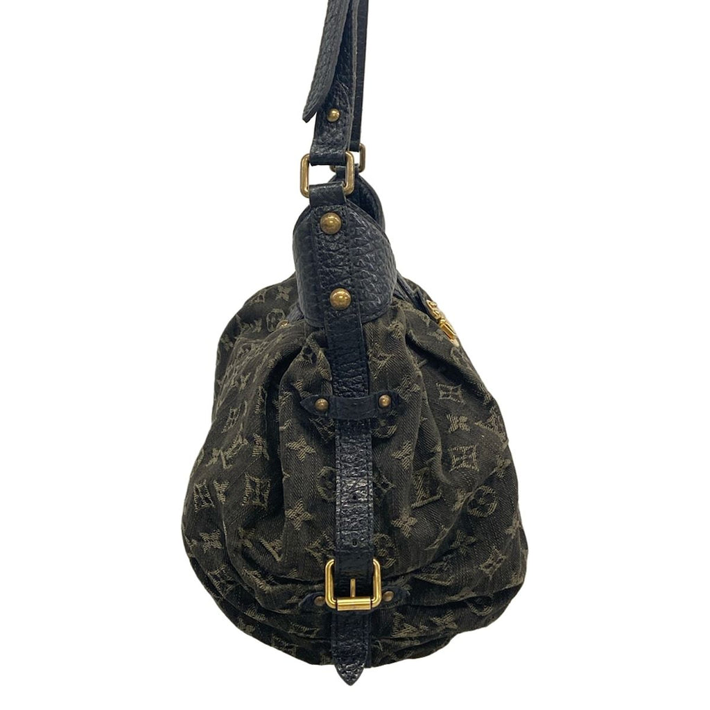 Louis Vuitton Shoulder Bag Monogram Denim Slightly Noir — view 2