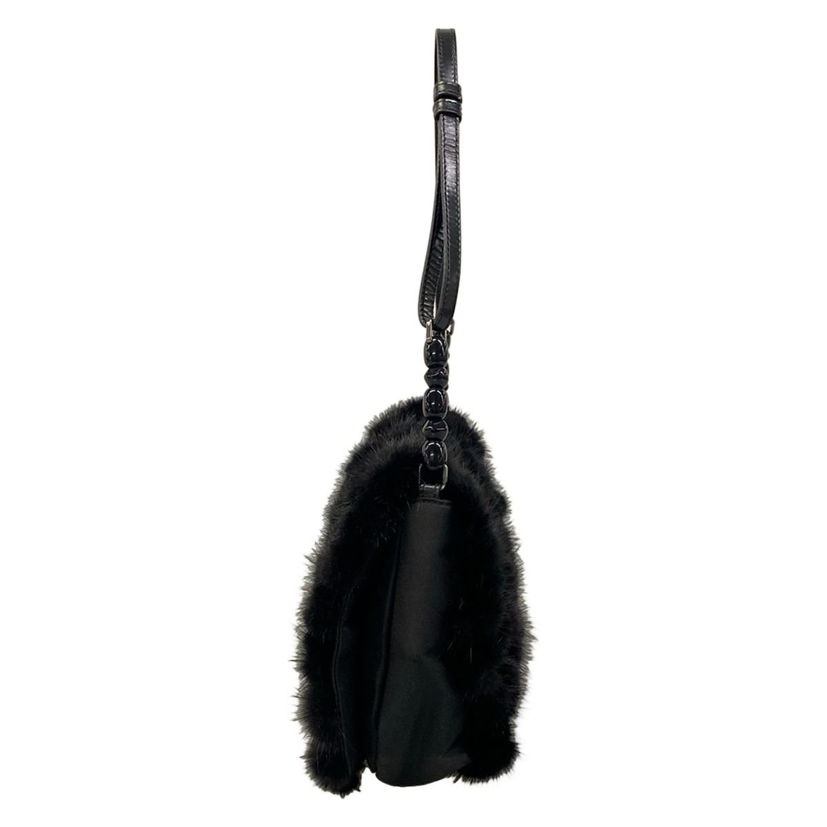 Dior Shoulder Bag Malice Pearl Black Leather — view 4
