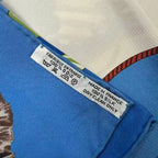 Hermes Scarf Carre 90 Feria de Sevilla Holidays in Seville Silk Blue — view 6
