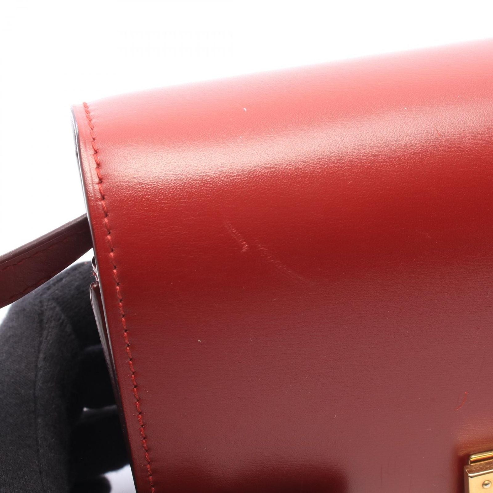 Celine Shoulder Bag Classic Small Red Leather — view 5