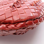 Bottega Veneta Intrecciato Red Leather Shoulder Bag — view 8