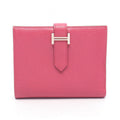 Hermes Bifold Wallet Bearn Compact Rose Purple