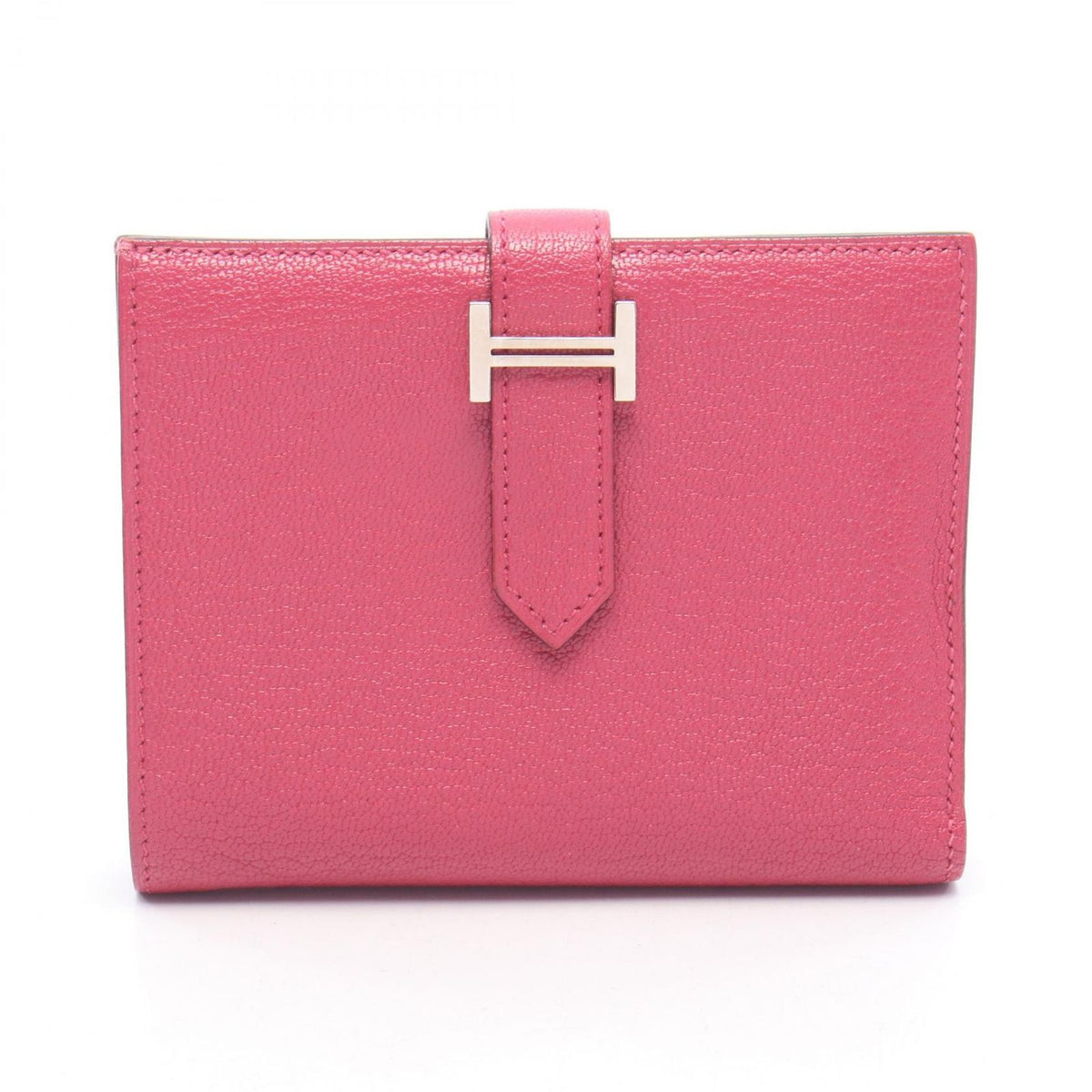 Hermes Bifold Wallet Bearn Compact Rose Purple