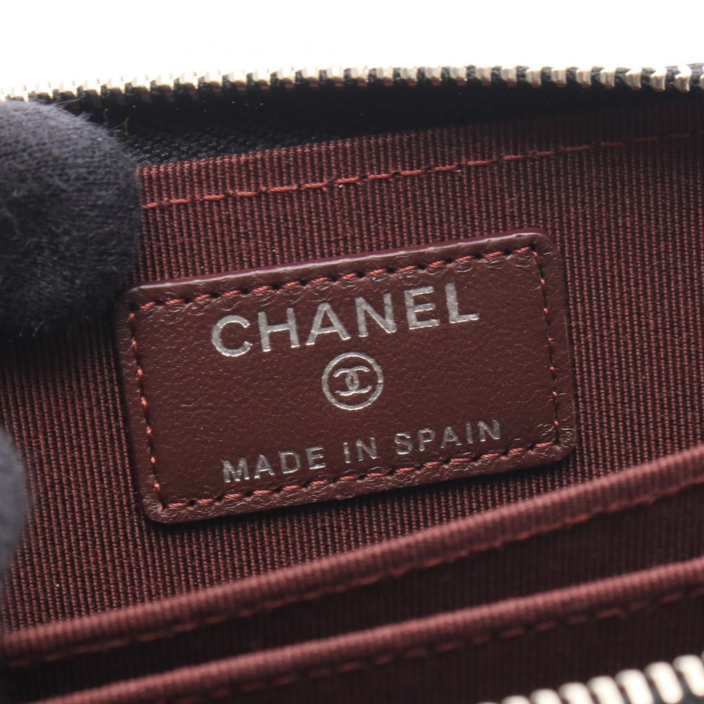 Chanel Coin Purse Classic Zip Quilted Black Lambskin — view 4