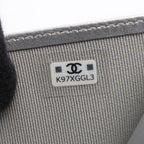 Chanel Trifold Wallet Classic Small Flap Silver Caviar Leather Quilted — view 6
