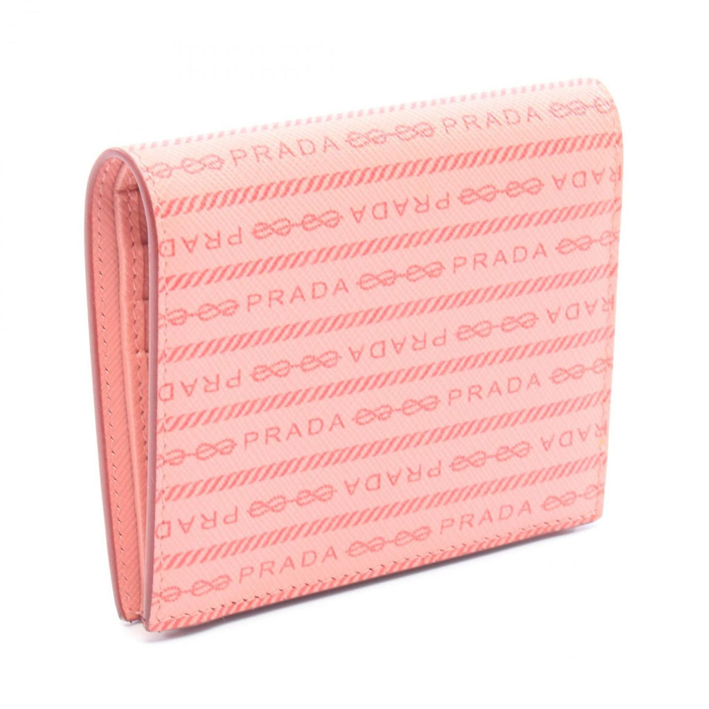 Prada Bifold Wallet Pink Leather — view 2