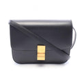 Celine Shoulder Bag Classic Box Black Leather