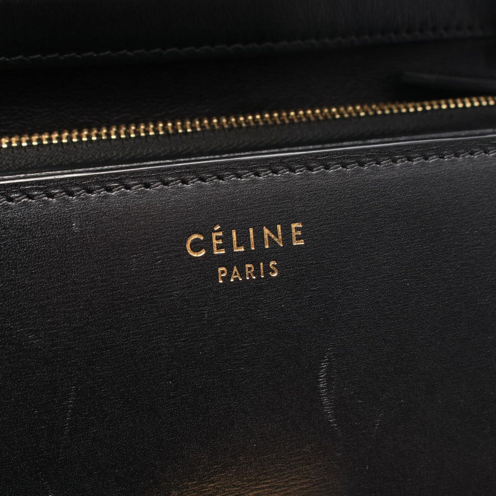 Celine Shoulder Bag Classic Box Black Leather — view 4
