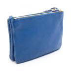 Celine Shoulder Bag Trio Small Blue Leather — view 2