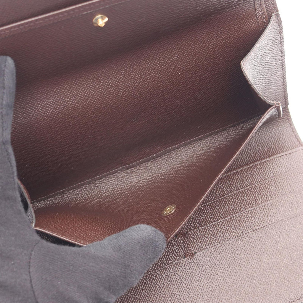 Louis Vuitton Trifold Wallet Portefeuille International Leather — view 4