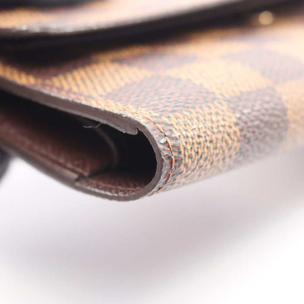 Louis Vuitton Trifold Wallet Portefeuille International Leather — view 8
