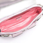 Gucci Horsebit 2-Way Metallic Pink Leather Shoulder Bag — view 3