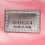 Gucci Horsebit 2-Way Metallic Pink Leather Shoulder Bag — view 4