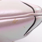 Gucci Horsebit 2-Way Metallic Pink Leather Shoulder Bag — view 6