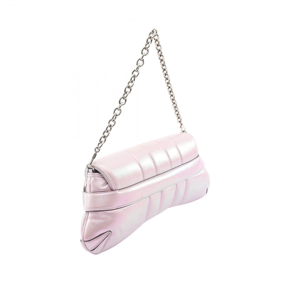 Gucci Horsebit 2-Way Metallic Pink Leather Shoulder Bag — view 2