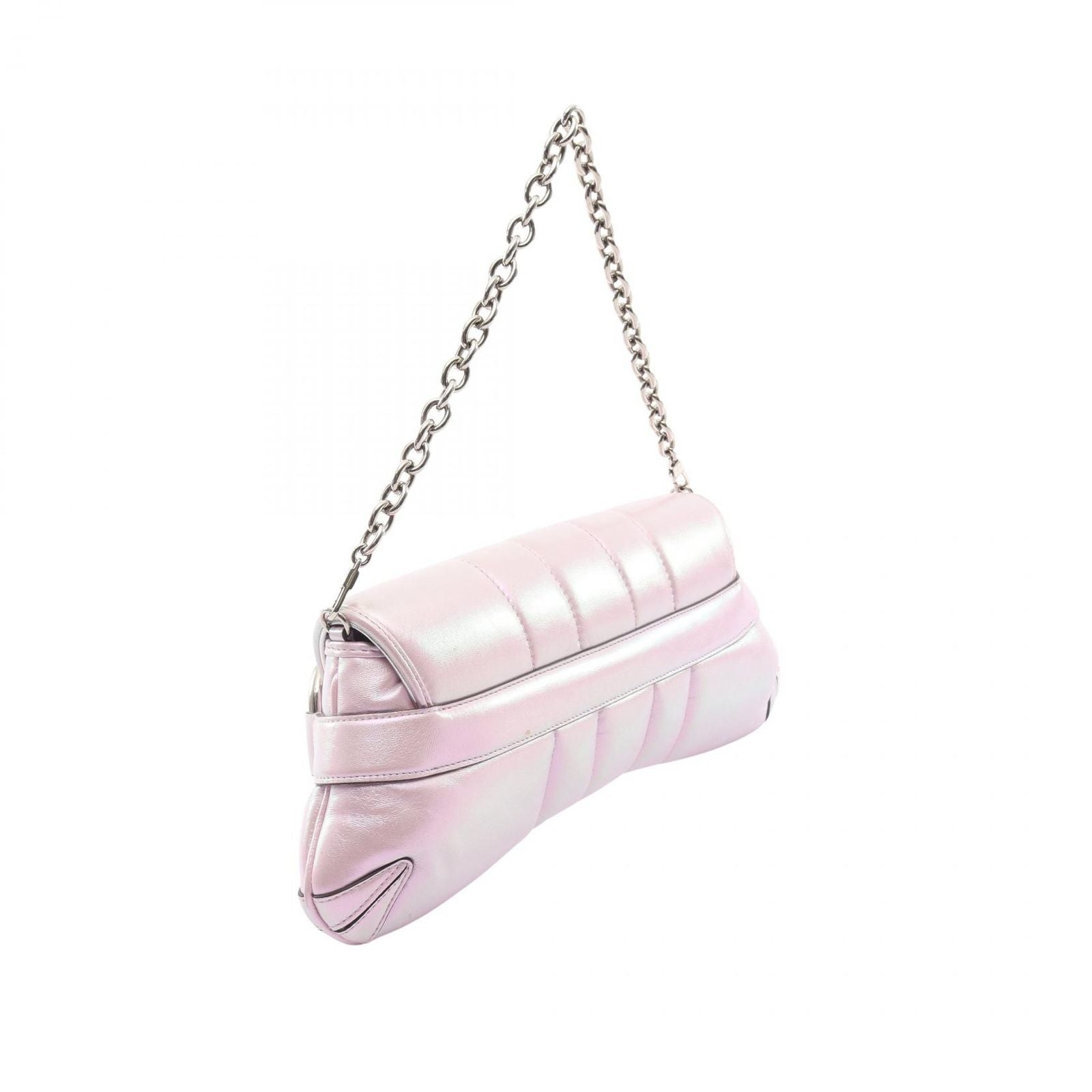 Gucci Horsebit 2-Way Metallic Pink Leather Shoulder Bag — view 2