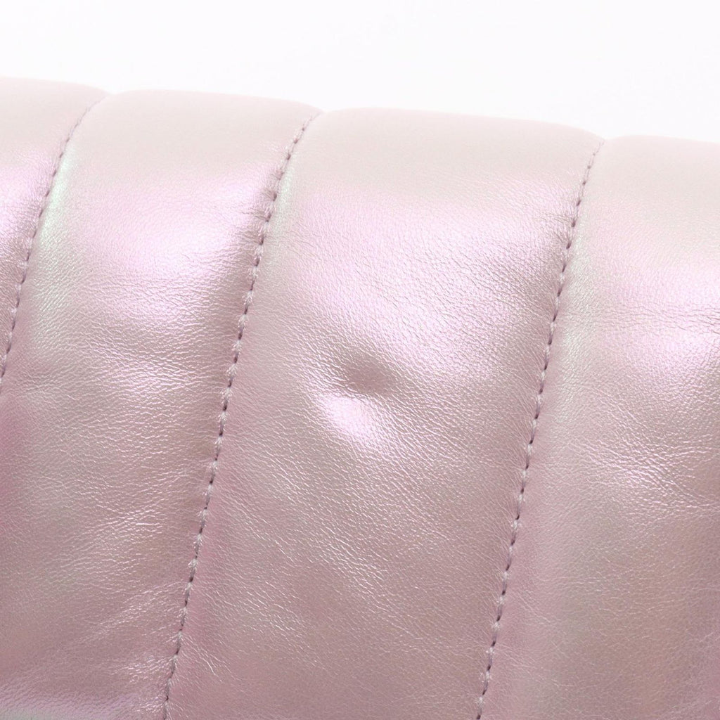 Gucci Horsebit 2-Way Metallic Pink Leather Shoulder Bag — view 8