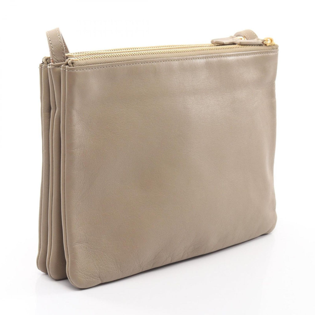 Celine Shoulder Bag Trio Large Gray Leather — view 2