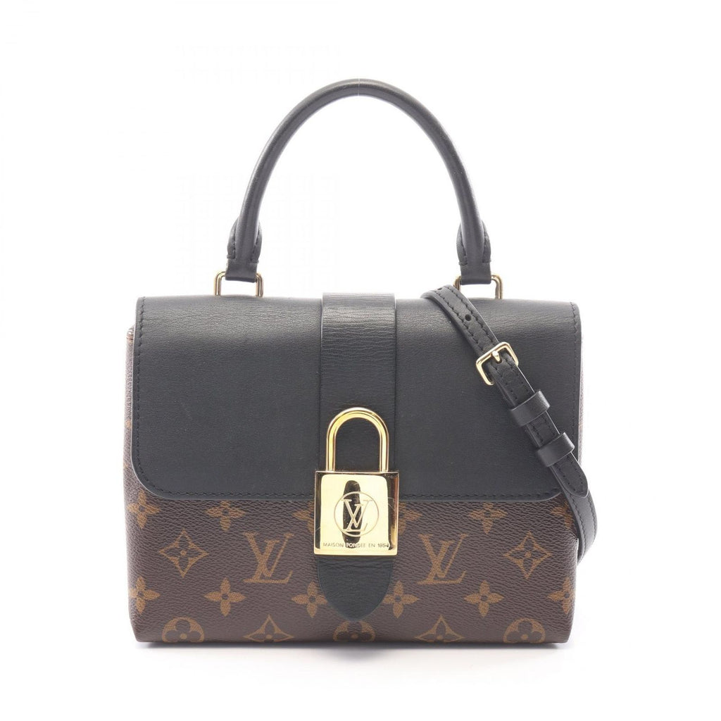 Louis Vuitton Handbag Locky BB Monogram Noir Canvas Leather