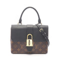Louis Vuitton Handbag Locky BB Monogram Noir Canvas Leather