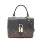 Louis Vuitton Handbag Locky BB Monogram Noir Canvas Leather