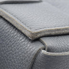 Bottega Veneta Shoulder Bag Cassette Intrecciato Gray Leather — view 6