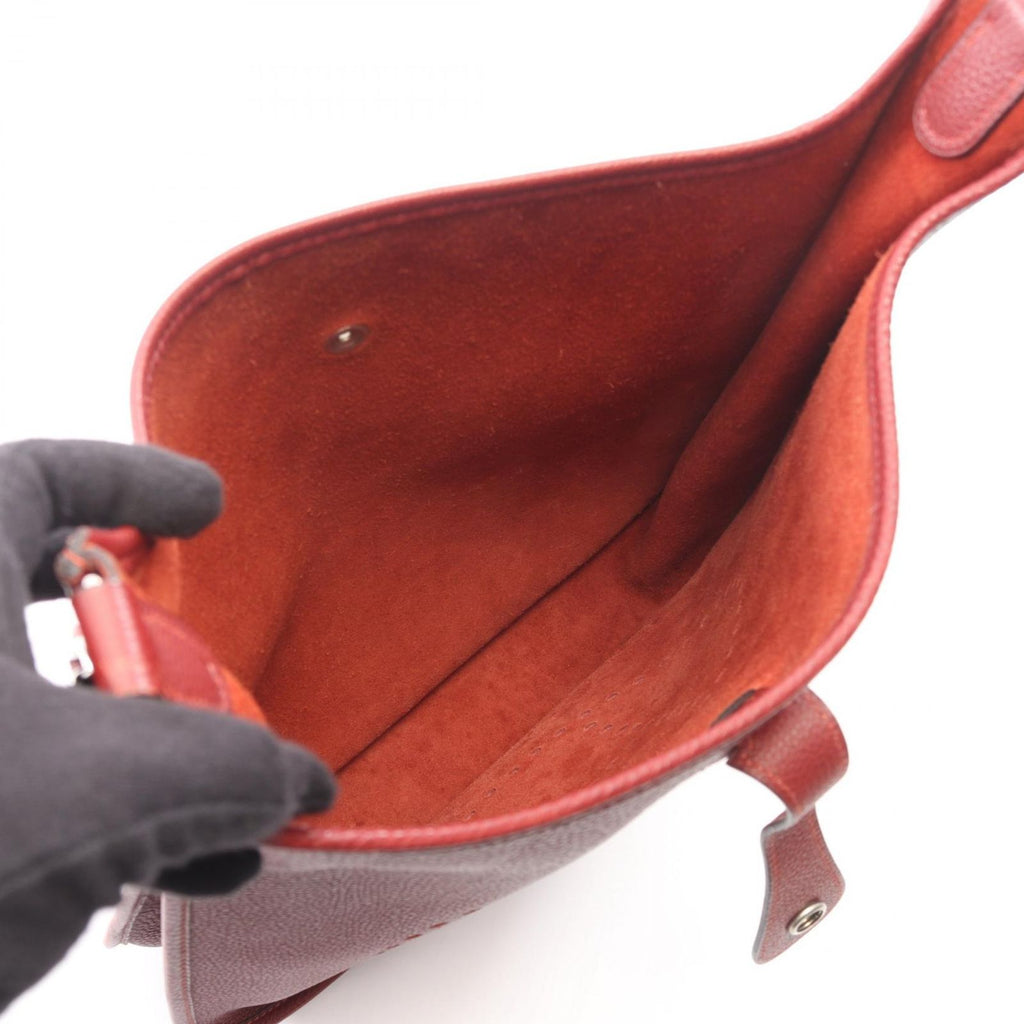 Hermes Shoulder Bag Evelyne I PM Red Leather — view 3