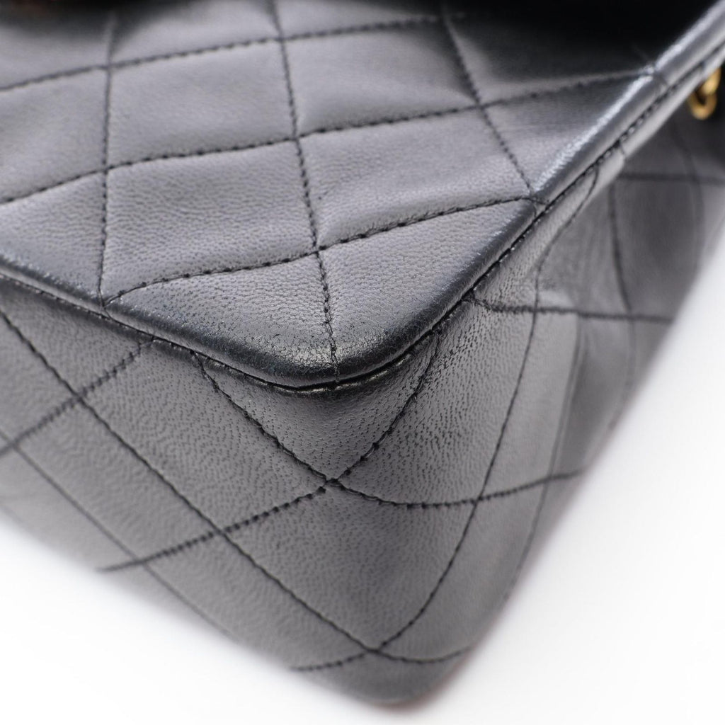 Chanel Shoulder Bag Mini Quilted 20 Black Lambskin Chain — view 8