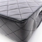 Chanel Shoulder Bag Mini Quilted 20 Black Lambskin Chain — view 6