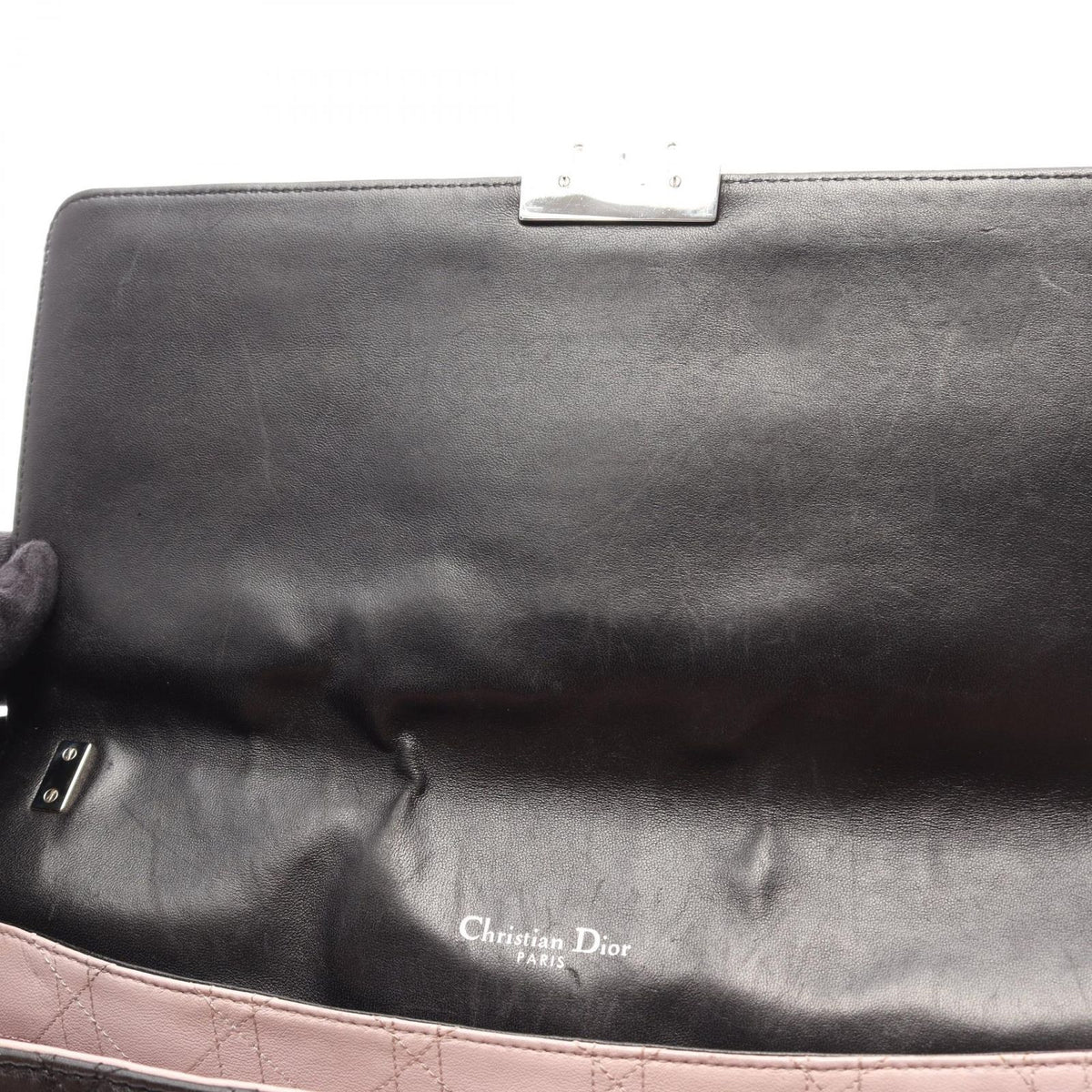 Dior Shoulder Bag New Rock Cannage Black Leather Chain — view 5
