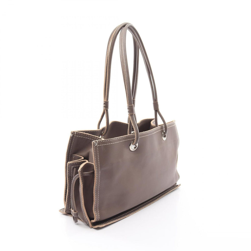 Loewe Tote Bag Anagram Perforated Greige Leather — view 2