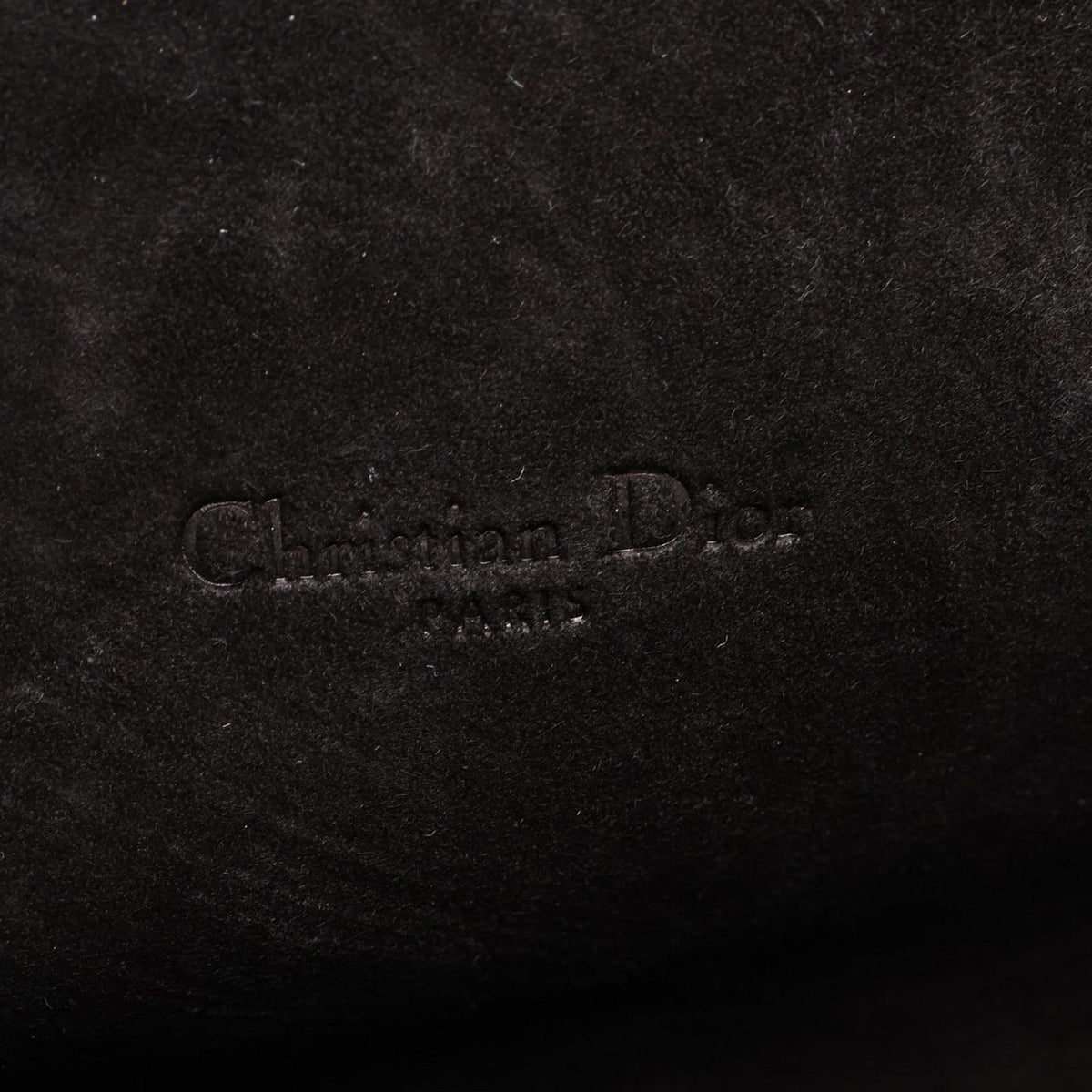 Dior Shoulder Bag Double Pouch Black Leather — view 5