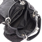 Dior Handbag Charming Lock Cannage Black Nylon Leather — view 3
