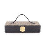 Fendi Handbag Zucca Brown Canvas Leather Mini Vanity Bag