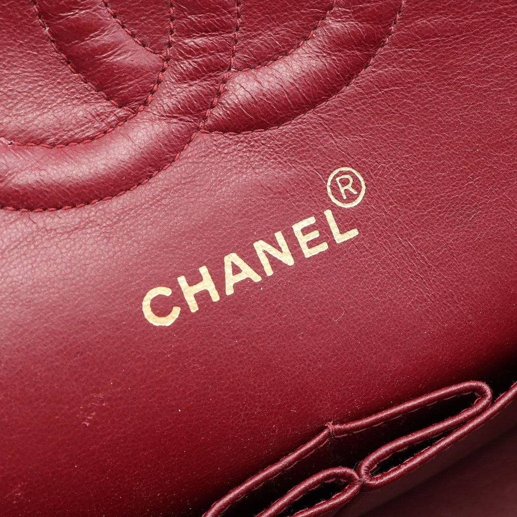 Chanel Shoulder Bag Quilted Double Flap Black Lambskin Chain — view 4